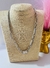 Collar choker con piedra blanca plata