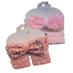 Set Vincha Muñequera Skincare Mely Diseño Moño Lentejuelas en internet