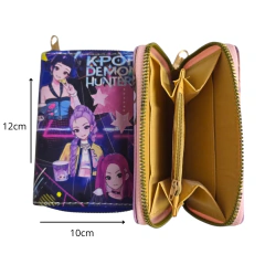 Imagen de Billeteras Guerreras Del Kpop Huntrix Pu Modelo Al Azar
