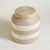 CANASTO CILINDRICO CON TAPA JIALING NATURAL Y WHITE 40X35 CM en internet