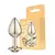Plug Anal Dourado Tamanho M Com Pedra Sexy Fantasy - comprar online