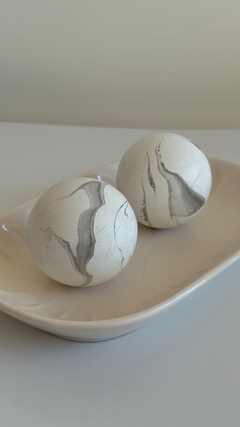 Esferas decorativas símil Mármol - Casinella Home