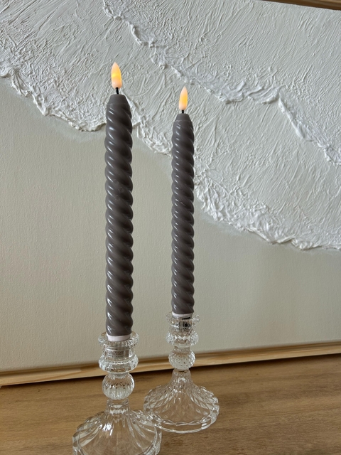 Velas Led Lumara x2 taupe - comprar online