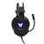 Auriculares Gamer Argomtech Combat Hs46 Arg-hs-2846bk Cable Color Negro Luz Azul - HeroTech