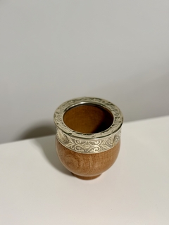 Mate de algarrobo imperial cincelado - comprar online