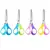 Tesoura Escolar Bicolor De Aço 13cm C/ Régua BRW