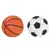 BORRACHA DIVERTIDA SPORTS DESMONTÁVEIS - Bola de Futebol e Basquete - BRW