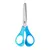 Tesoura Escolar Bicolor De Aço 13cm C/ Régua BRW - Papelaria A Escolar