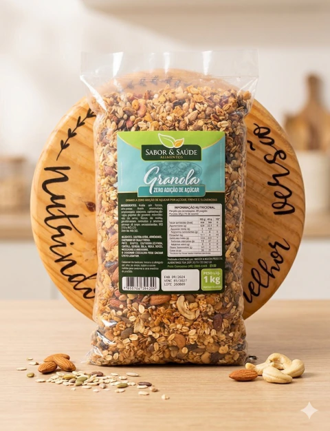 GRANOLA ZERO AÇUCAR PCT 1KL