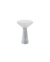 Mesa lateral base branca e vidro incolor - 0,36x0,50cm - comprar online