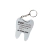 kit 50 Chaveiro Dente mdf branco