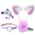 Kit Rabo Coelho Tiara Orelhas Grampos Sexy Import