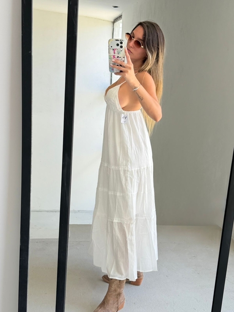 Vestido blanco largo