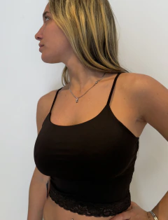 Top puntilla cintura
