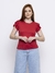 Blusa Feminina Basica Em Suede Blusinha Babado Manga Curta ⭐⭐⭐⭐⭐4.9 na internet