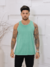 Imagem do Regata Masculina cavada normal liso masculino verão com costura malha lavada