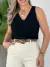 BLUSA FEMININA REGATA ALÇA GROSSA LARGA DUNA TENDENCIA BASICA LISA SIMPLES - loja online