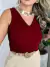 Imagem do BLUSA FEMININA REGATA ALÇA GROSSA LARGA DUNA TENDENCIA BASICA LISA SIMPLES