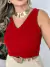 Imagem do BLUSA FEMININA REGATA ALÇA GROSSA LARGA DUNA TENDENCIA BASICA LISA SIMPLES