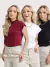 Compre 2 Leve 3 Camiseta Feminina - T Shirt - Blusa Feminina gola alta feminina manga curta camiseta Feminina - comprar online