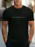 Camiseta masculina de manga curta com gola redonda, estampa Letras Pequenas, estilo de rua da moda, t-shirt respirável