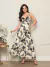 Vestido Longo estampado feminino - Elegância e Conforto na internet