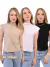 Compre 2 Leve 3 Camiseta Feminina - T Shirt - Blusa Feminina gola alta feminina manga curta camiseta Feminina - loja online