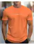 Camiseta masculina de manga curta com gola redonda, estampa Letras Pequenas, estilo de rua da moda, t-shirt respirável - OUTLET | Loja de Roupas Masculinas e Femininas