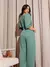 MACACAO LONGO FEMININO MANGA 3/4 PANTALONA COM CINTO ALFAIATARIA na internet