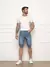 Bermuda Jeans Masculina Lavagem Media Moda Verão Estilo Casual ⭐⭐⭐⭐⭐5.0 - loja online