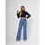 Calça Jeans Feminina Wide Leg Cintura Alta Pantalona ⭐⭐⭐⭐⭐5.0 - comprar online
