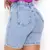 Imagem do Short Jeans Feminino Levanta Bumbum Cintura Alta Com Elastano Com Bolsos ⭐⭐⭐⭐⭐5.0