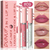 Set lip gloss, delineador de labios y labial líquido dunuff - tienda en línea