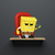 Funko Pop Premium: Bob Esponja - Meme Bob Esponja Mirando TV
