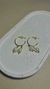 Brinco Argola Duo Pérolas - Dourado na internet