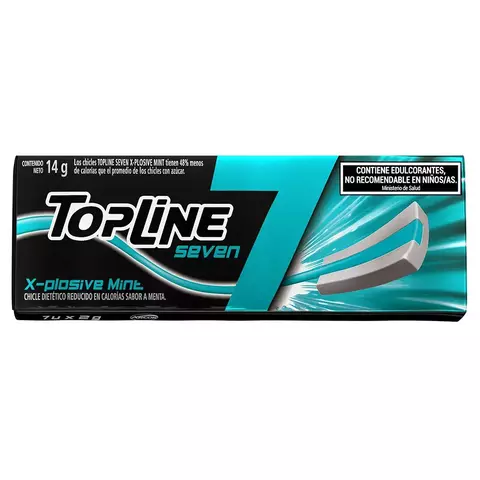 Chicles Topline Seven Xplosive Mint 