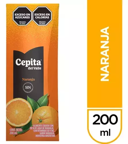 Jugo Cepita del Valle Naranja 200 Ml.