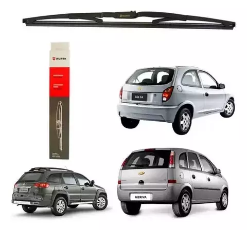 Palheta Limpadora Traseira Flat 15" - Wurth - Unitário