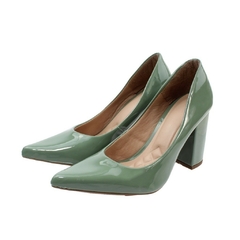 Scarpin Feminino Esmeralda Bico Fino Salto Alto Confortável - Passos de Carmelita
