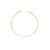Pulseira Carrier Quadrada (Cubos) 1,5mm | Ouro 24K | 20 Cm