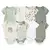 4Pieces Newborn Baby Boy Clothes Cartoon Cotton Romper Summer Short Sleeve Baby