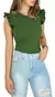 Blusinha Canelada Com Babadinho Nos Ombros Feminina Moda - Elioficial
