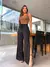 Calça Pantalona Feminina Fendas Cintura Cordão Forrado Tendências Moda! ! - Elioficial