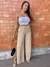 Calça Pantalona Feminina Fendas Cintura Cordão Forrado Tendências Moda! !