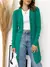 Cardigã liso feminino tecido modal - comprar online