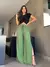 Calça Pantalona Feminina Fendas Cintura Cordão Forrado Tendências Moda! ! - loja online