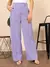 Calça feminina Linho / calça social /detalhes na costura /estilosa /despojada - Elioficial