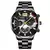 Relógio masculino 2023 moda masculino relógios de luxo aço inoxidável quartz - loja online