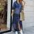 Vestidos de festa vestido longo Moda feminina manga comprida camisa vestido outo - comprar online