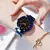 Reloj mujer moda feminina céu estrelado relógios magnéticos fivela malha cint - Elioficial